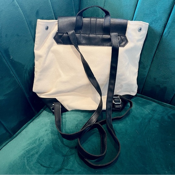 Deux Lux canvas and faux leather mini backpack - Picture 2 of 6